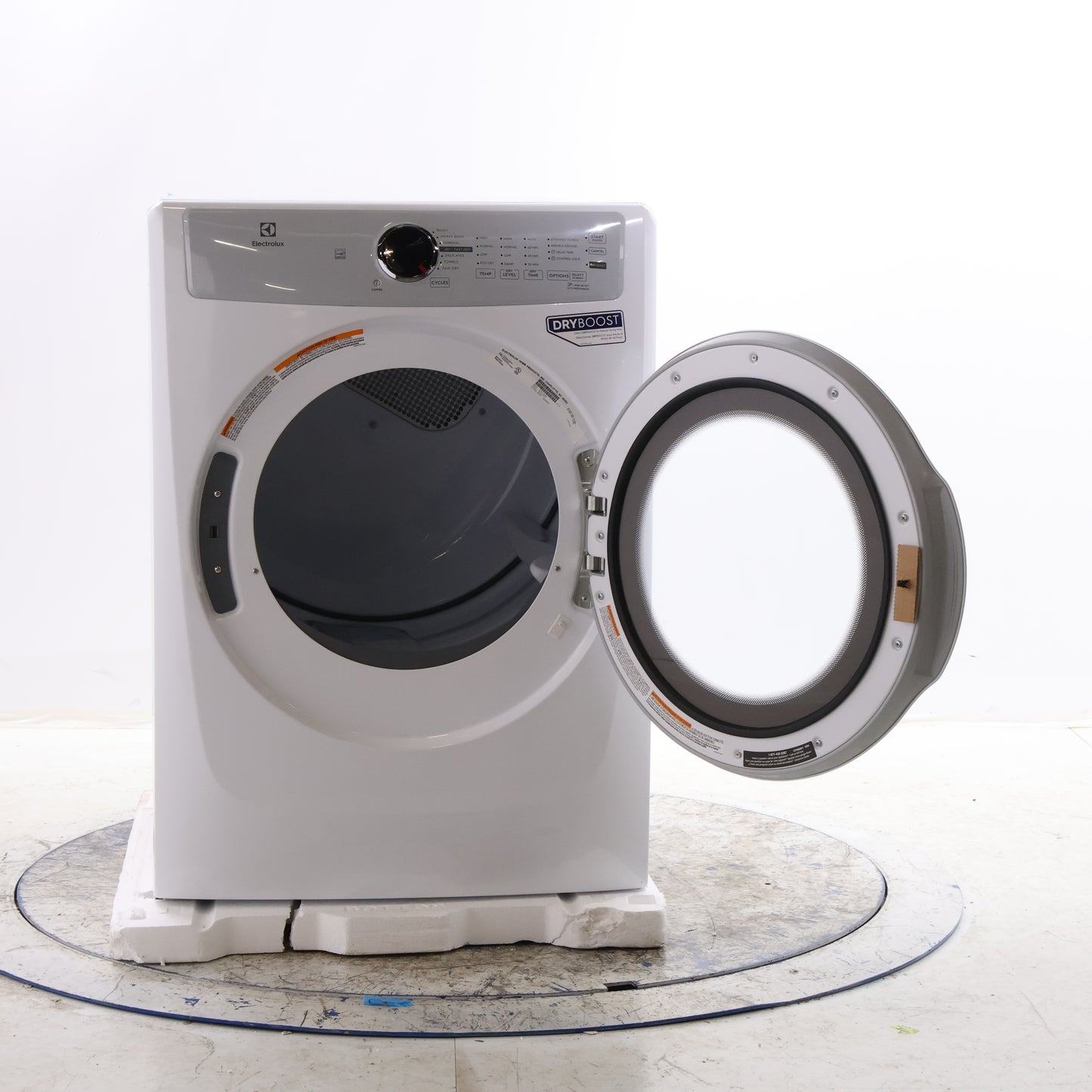 ELECTROLUX 8.0 CU FT. WHITE ELECTRIC FRONT LOAD DRYER - ELFE733CAW