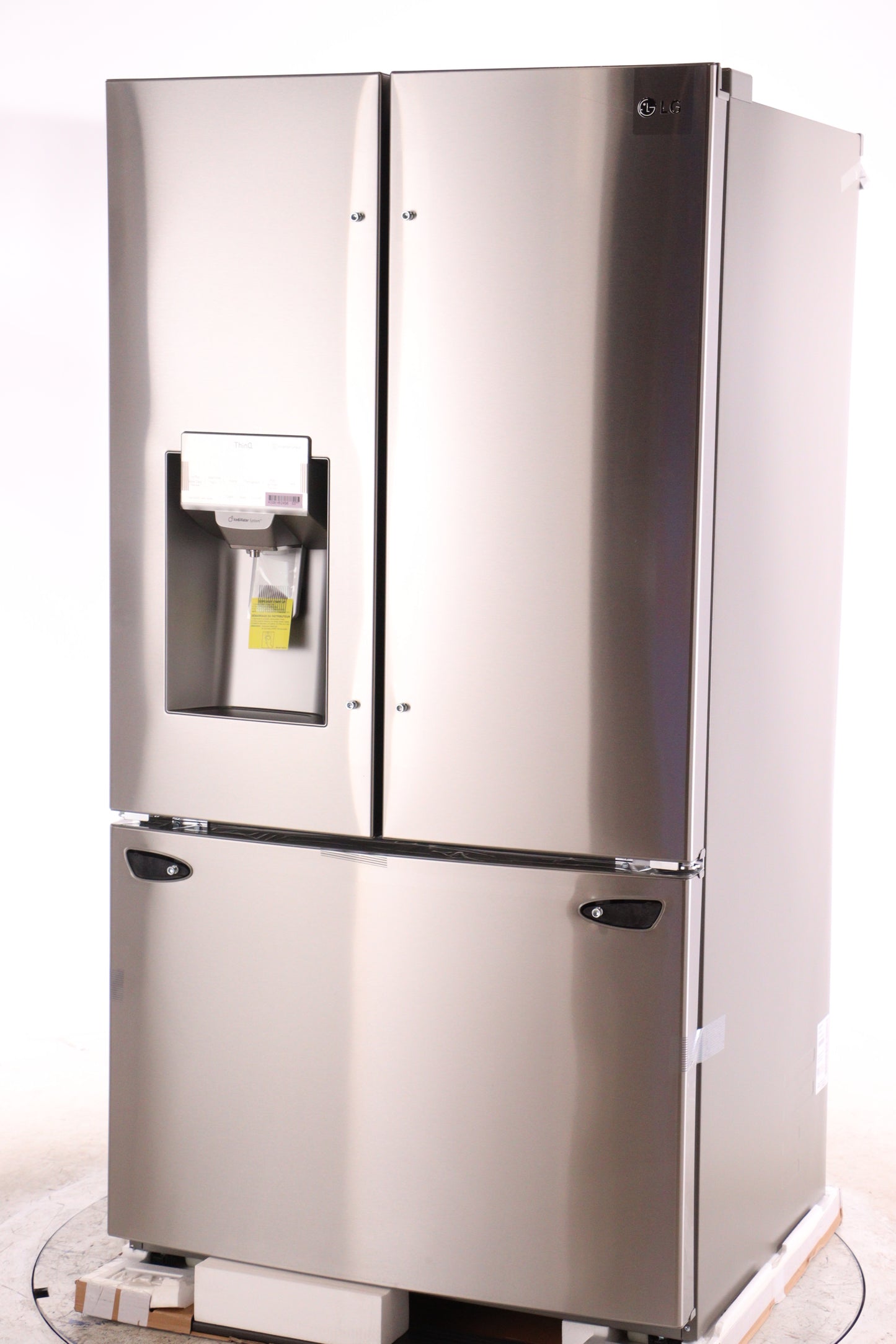 LG 36 IN. 26 CU. FT. STAINLESS-STEEL FRENCH DOOR REFRIGERATOR WITH SMUDGE-RESISTANT FINISH - LFXS26973S