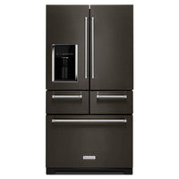 KitchenAid 36 Inch 25.8 Cu. Ft. 5-Door French Door Refrigerator - KRMF706EBS