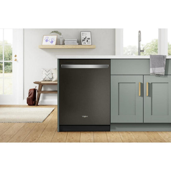 Whirlpool 24 Inch Black Stainless Top Control Built-In Dishwasher with Third Level Rack - WDT750SAKV