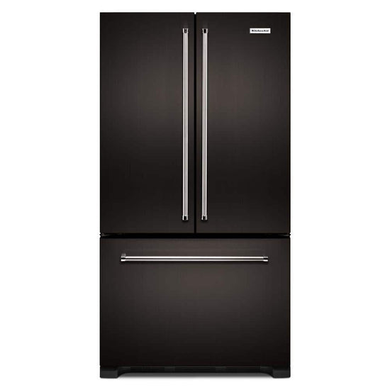 KitchenAid 36 Inch French-Door Refrigerator, 22 Cu. Ft., Black Stainless - KRFC302EBS
