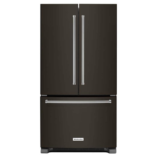 KitchenAid 25 cu. ft. French Door Refrigerator, Black Stainless - KRFF305EBS