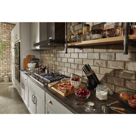 KitchenAid 30 in. 600 CFM Convertible Wall Mount Range Hood, PrintShield Black Stainless - KVWB600HBS