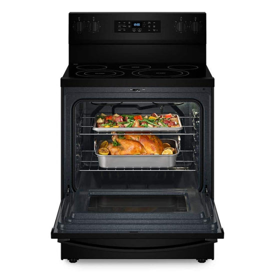 Whirlpool 30 Inch Freestanding Electric Range, Black - WFES5030RB