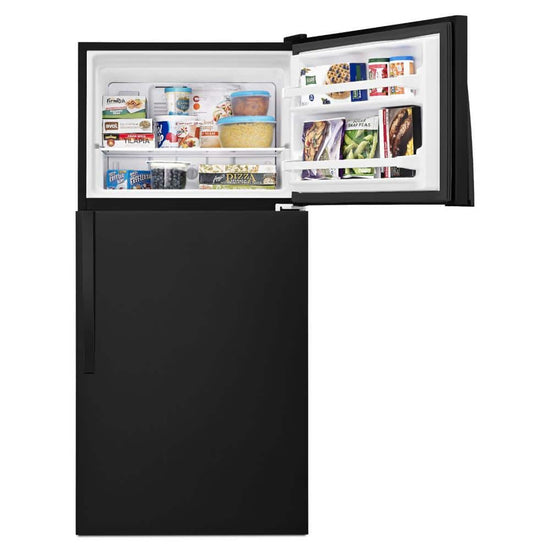 Whirlpool 30 Inch Top Freezer Refrigerator, Black - WRT148FZDB