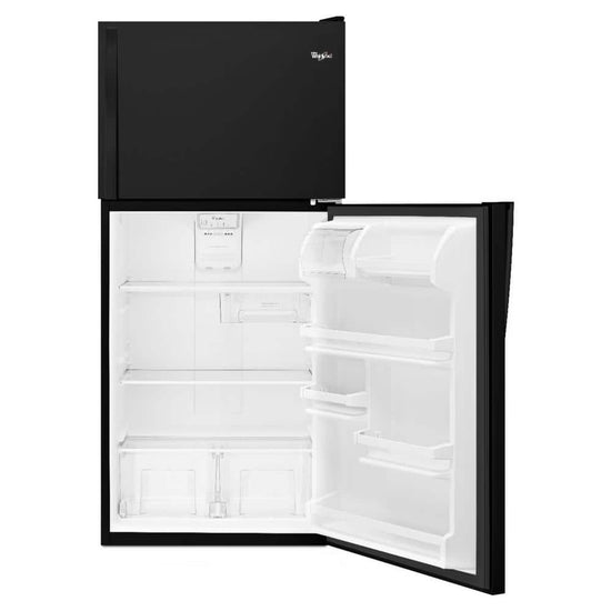 Whirlpool 30 Inch Top Freezer Refrigerator, Black - WRT148FZDB