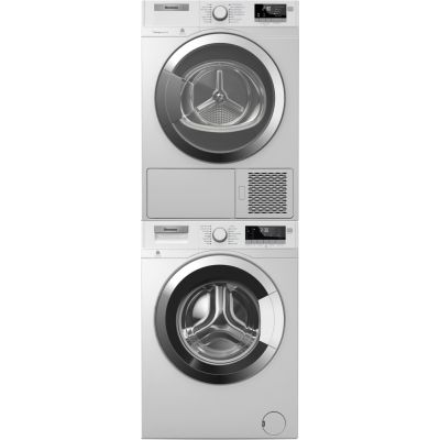Blomberg Front Load Washer & Ventless Electric Dryer Set - WM98400SX_DHP24412W