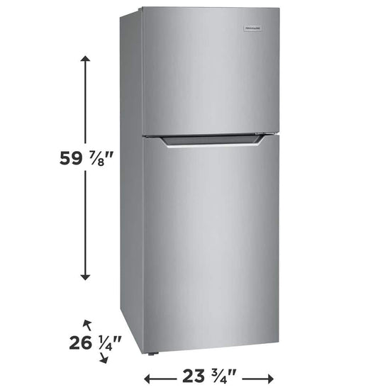 Frigidaire 24 Inch Top Freezer Refrigerator, 10.1 Cu. Ft. - FFET1022UV