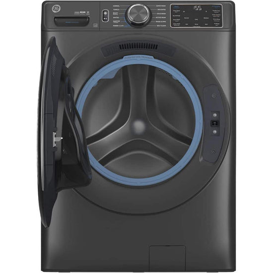 GE 28 Inch Smart Front Load Washer, 5 cu. ft., Carbon Graphite - GFW655SPVDS
