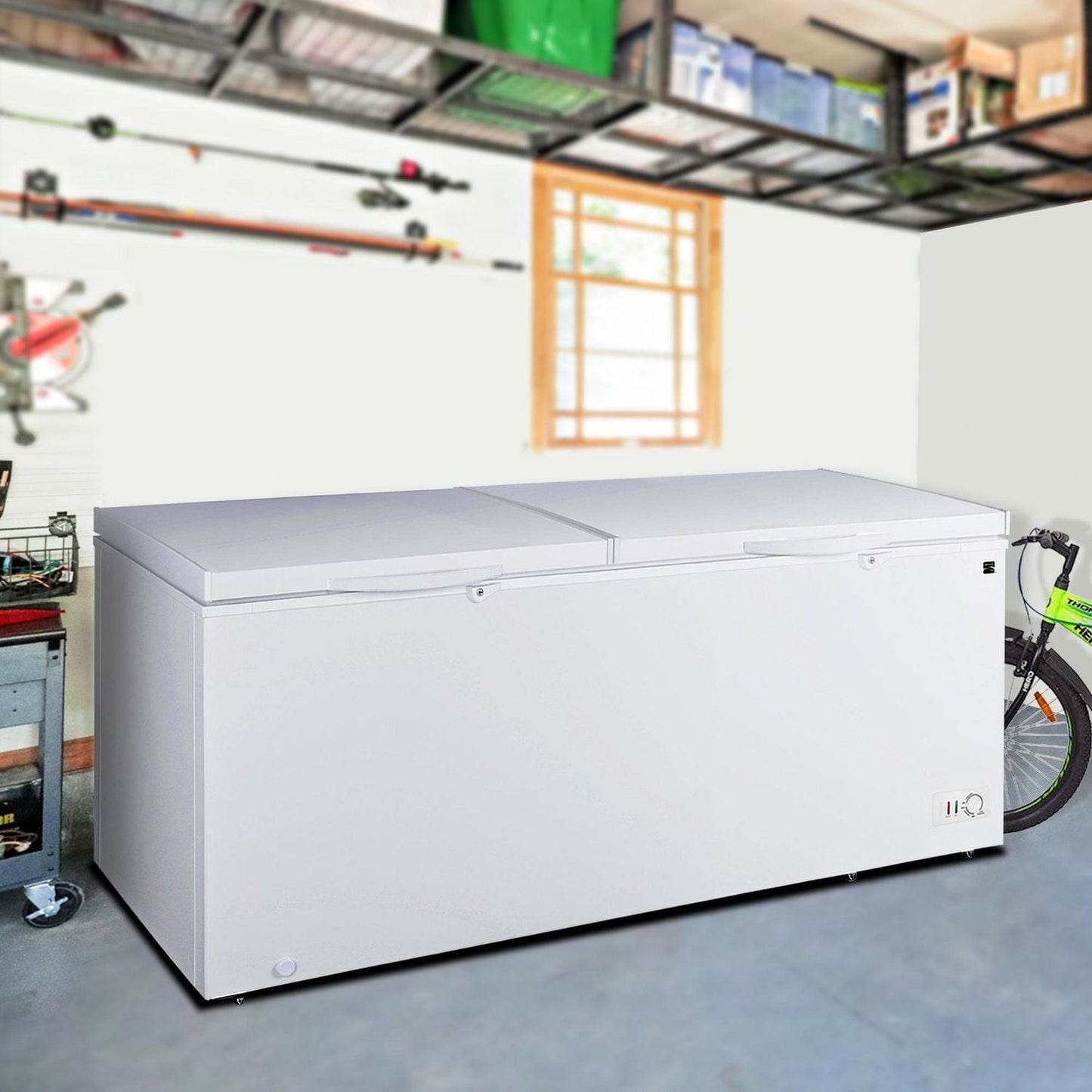 Kenmore 25 Cu. Ft Convertible Chest Freezer/Refrigerator, White - KKCF25E-W