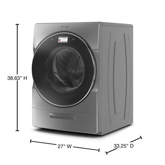 Whirlpool 5.0 cu. ft. High Efficiency Smart Front Load Washer, Chrome Shadow - WFW9620HC