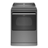 Whirlpool 7.4 cu ft Vented Gas Dryer with Steam Cycle, Chrome Shadow - WGD8127LC