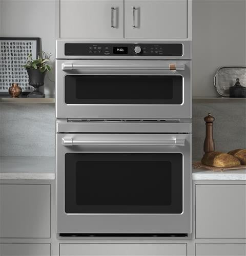 CAFE 30 INCH DOUBLE COMBINATION ELECTRIC WALL OVEN - CTC912P2NS1