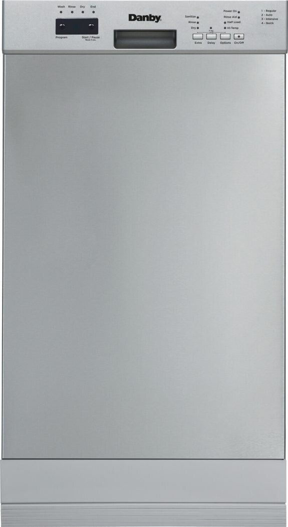 Built-in Dishwashers : Danby 18" Electronic Dish Washer Stainless Steel - Refurbished - DDW18D1ESS