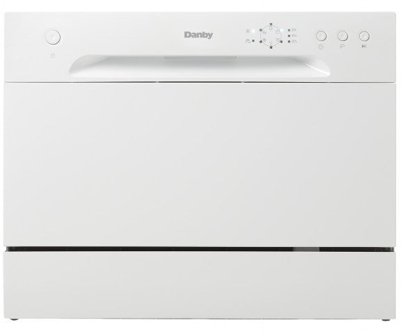 Danby Full Console Countertop Dishwasher with 6 Place Setting Capacity - DDW621WDB -REFURBISHED (See Features)