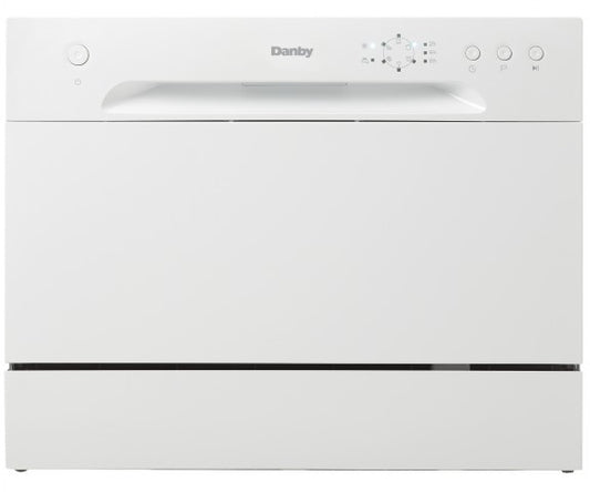 Danby Full Console Countertop Dishwasher with 6 Place Setting Capacity - DDW621WDB -REFURBISHED (See Features)