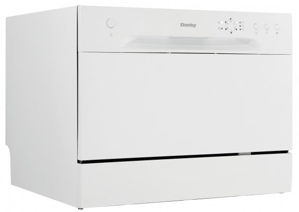 Danby Full Console Countertop Dishwasher with 6 Place Setting Capacity - DDW621WDB -REFURBISHED (See Features)