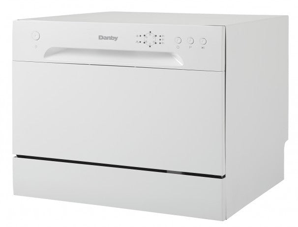 Danby Full Console Countertop Dishwasher with 6 Place Setting Capacity - DDW621WDB -REFURBISHED (See Features)