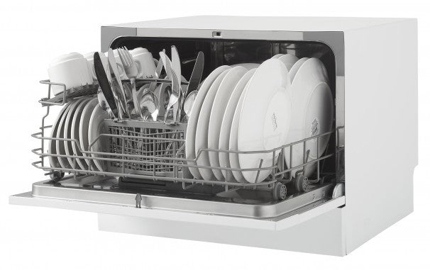 Danby Full Console Countertop Dishwasher with 6 Place Setting Capacity - DDW621WDB -REFURBISHED (See Features)