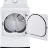 LG 7.3 Cu. Ft. Electric Dryer, White - DLE6100W