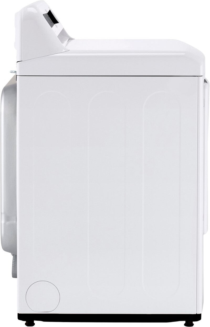 LG 27 Inch Electric Dryer with 7.3 Cu. Ft. Capacity, Sensor Dry, FlowSense Duct Clogging Indicator - DLE6100W