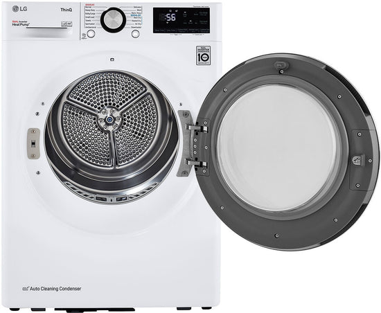 LG 24 Inch Ventless Heat Pump Electric Dryer, White - DLHC1455W