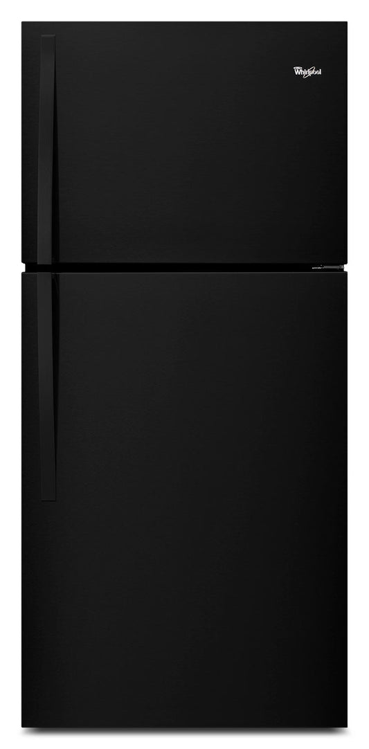 Whirlpool 30 Inch Top-Freezer Refrigerator, Black - WRT549SZDB