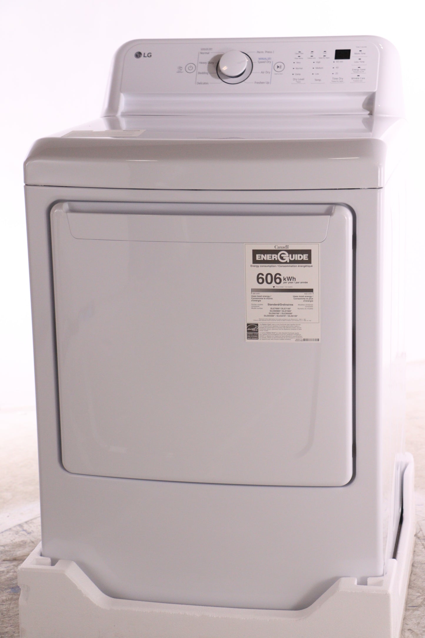 LG 27 Inch Electric Dryer with 7.3 Cu. Ft. Capacity - DLE7000W