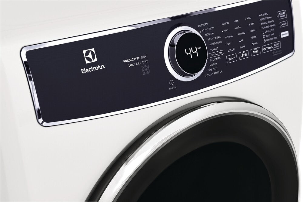 ELECTROLUX 27 INCH GAS DRYER WITH 8.0 CU. FT. CAPACITY, WHITE - ELFG7637AW