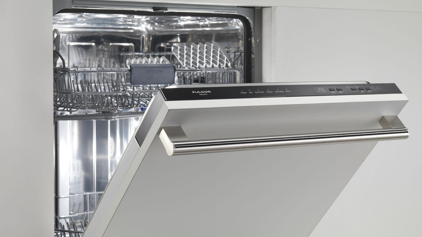 FULGOR MILANO 400 SERIES 24 INCH FULLY INTEGRATED PANEL READY DISHWASHER - F4DWS24FI1