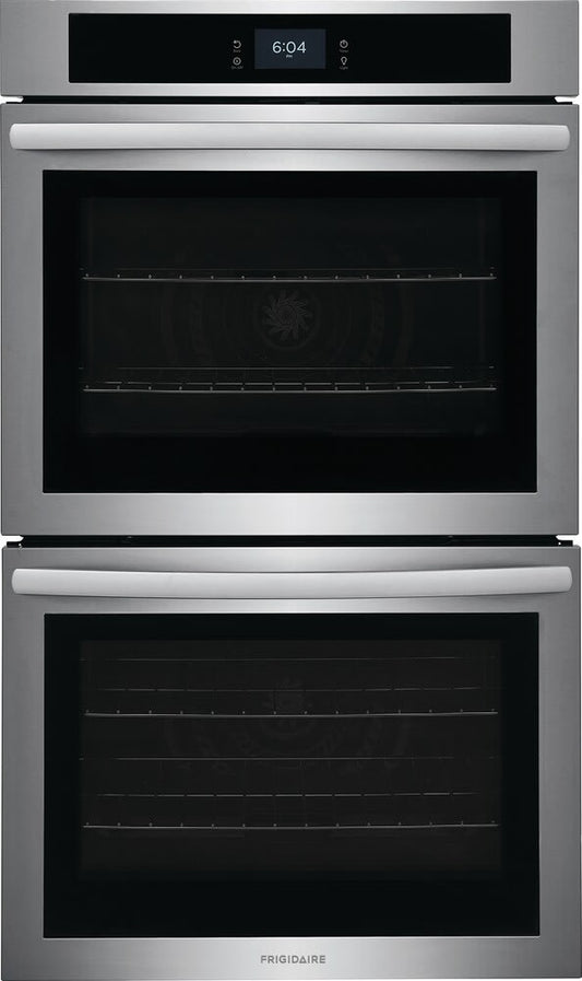 Frigidaire 30 Inch Double Convection Electric Wall Oven w/ Self Clean, Keep Warm, and Sabbath Mode - FCWD3027AS