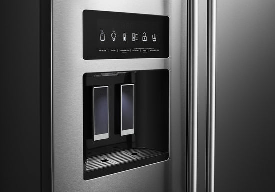 KitchenAid 36 Inch Side-by-Side Refrigerator with 24.8 Cu. Ft. Capacity, Stainless Steel - KRSF705HPS