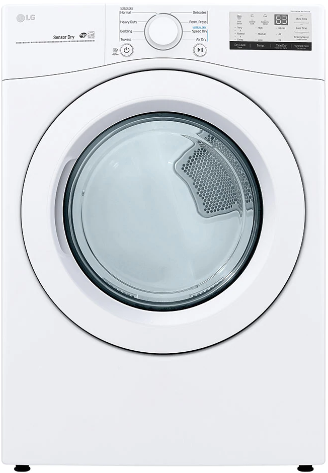 LG 27 INCH ELECTRIC DRYER WITH 7.4 CU. FT. CAPACITY - DLE3400W