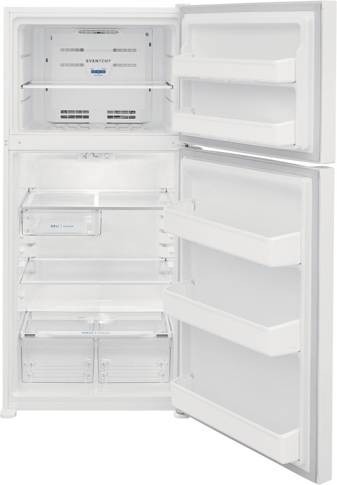 FRIGIDAIRE 30IN. 18.3 CU. FT. WHITE TOP FREEZER REFRIGERATOR WITH EVENTEMP COOLING SYSTEM - FFTR1835