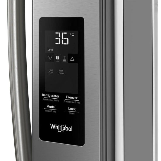 Whirlpool 36 Inch Freestanding French Door Refrigerator with 31 cu. ft. Capacity - WRFF3136SZ
