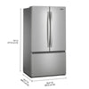 Whirlpool 36 Inch Freestanding French Door Refrigerator with 31 cu. ft. Capacity - WRFF3136SZ