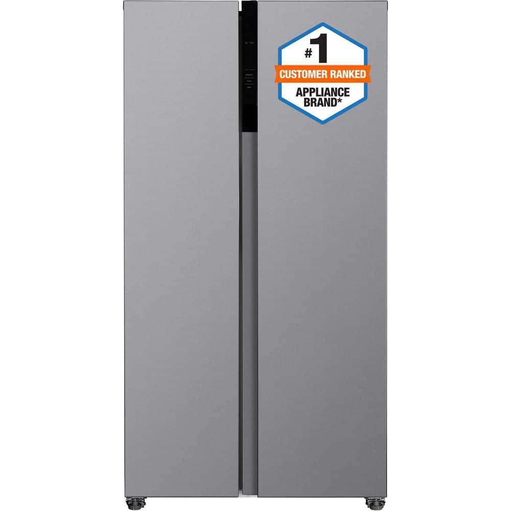 Frigidaire 36 Inch Side-by-Side Refrigerator, Counter Depth, Stainless Look - FRSG2115AV