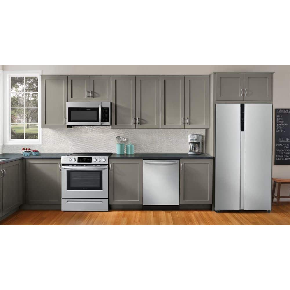 Frigidaire 36 Inch Side-by-Side Refrigerator, Counter Depth, Stainless Look - FRSG2115AV
