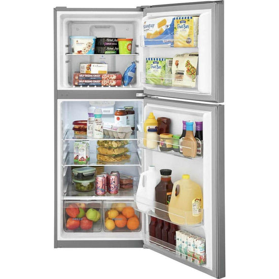 Frigidaire 24 Inch Top Freezer Refrigerator with 11.6 Cu. Ft. Capacity, Brushed Steel - FFET1222UV
