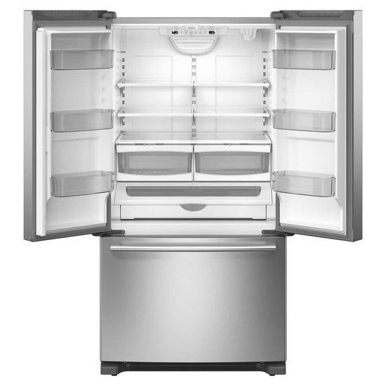 Maytag 25 cu. ft. Standard Depth French Door Refrigerator, Fingerprint Resistant Stainless Steel - MRFF4136RZ