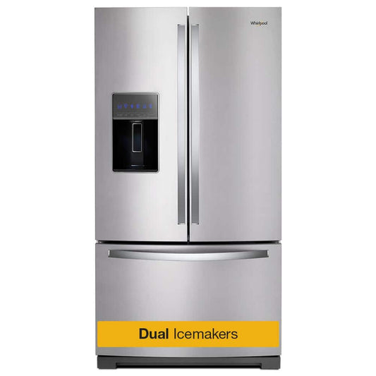 Whirlpool 36 Inch French Door Refrigerator with 26.8 cu. ft. Capacity, Stainless Steel - WRF767SDHZ