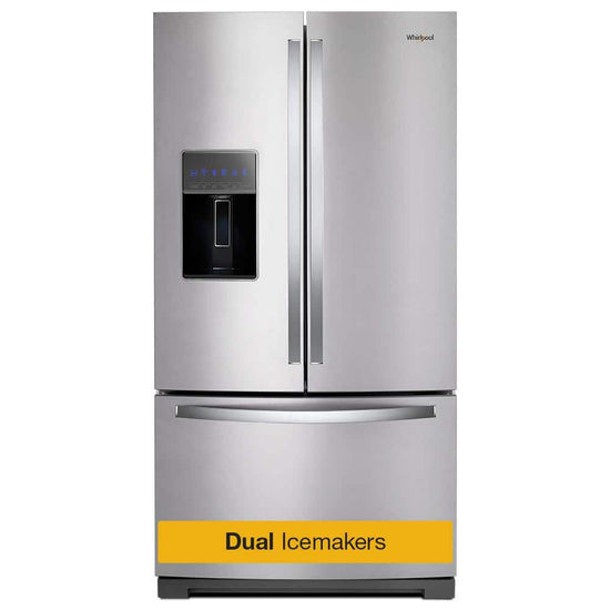 Whirlpool 36 Inch French Door Refrigerator with 26.8 cu. ft. Capacity, Stainless Steel - WRF767SDHZ