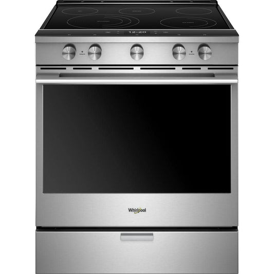 Whirlpool 30 Inch Smart Slide-In Electric Range, Stainless Steel - WEEA25H0HZ
