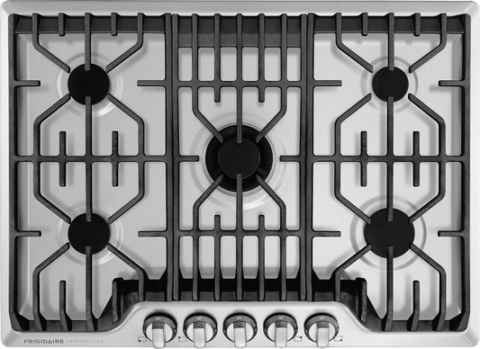 FRIGIDAIRE 30 INCH GAS COOKTOP WITH 5 BURNERS - FPGC3077RS