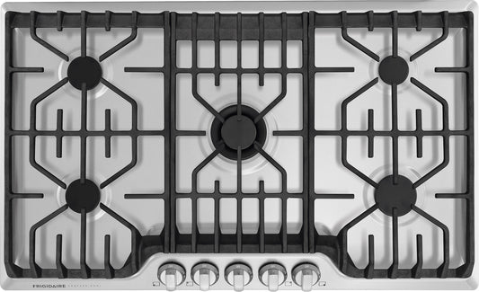 FRIGIDAIRE PROFESSIONAL 36 INCH GAS COOKTOP WITH 18,200 BTU POWERPLUS BURNER - FPGC3677RS