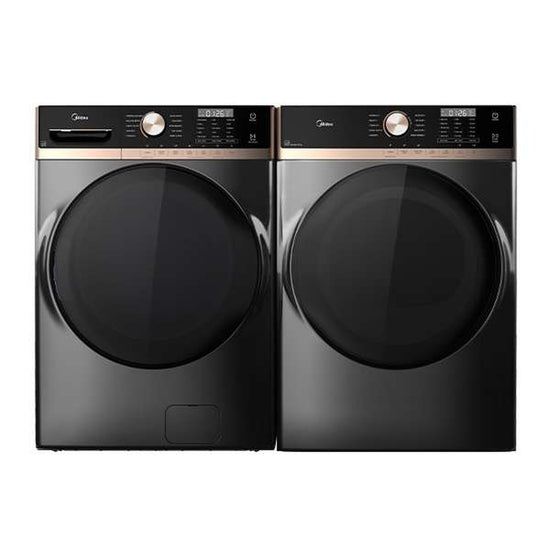 Midea 5.2 cu. ft. Front Load Washer with Steam Care, Metallic Grey - MLHW52S6BGG