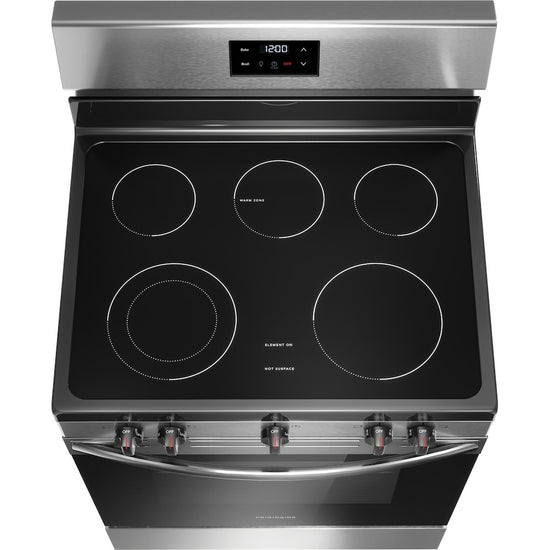 Frigidaire 30 Inch Electric Range with 5-Element Cooktop, Stainless Steel - FCRE305CBS
