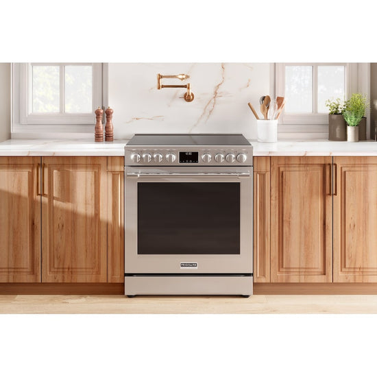 Frigidaire Professional 30 Inch Slide-In Electric Range with Air Fry, Smudge-Proof Stainless - PCFE308CAF