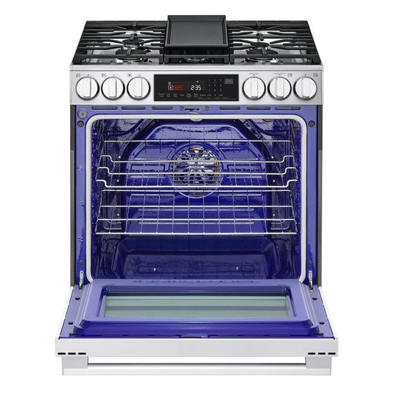 LG 30 Inch Smart Gas Slide-In Range with ProBake Convection - LSGL6335X