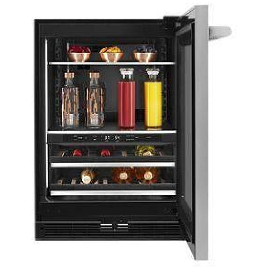JennAir 24 Inch Built-In Undercounter Beverage Center with 4.9 Cu. Ft. Capacity - JUBFR242HL